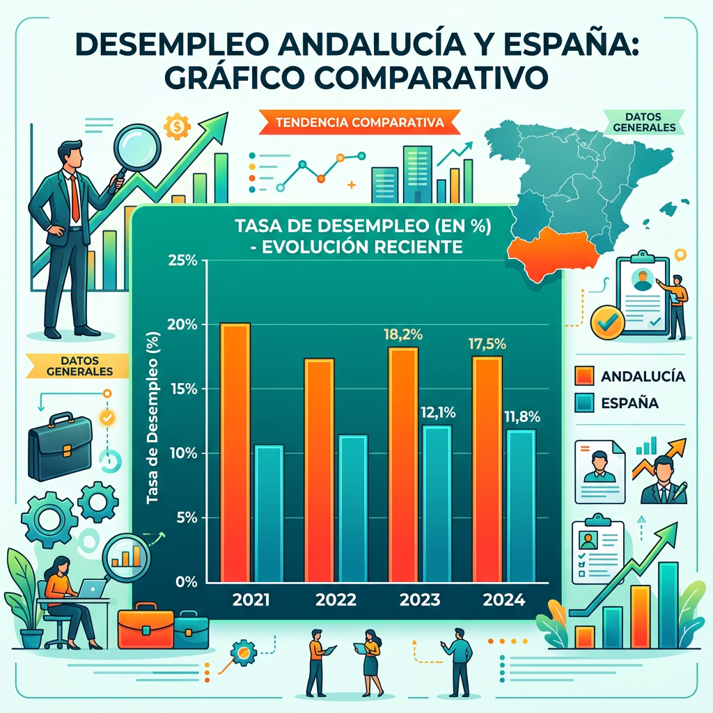 🚨 ANDALUCÍA RESISTE: El paro baja en la comunidad mientras España destruye 170.000 empleos